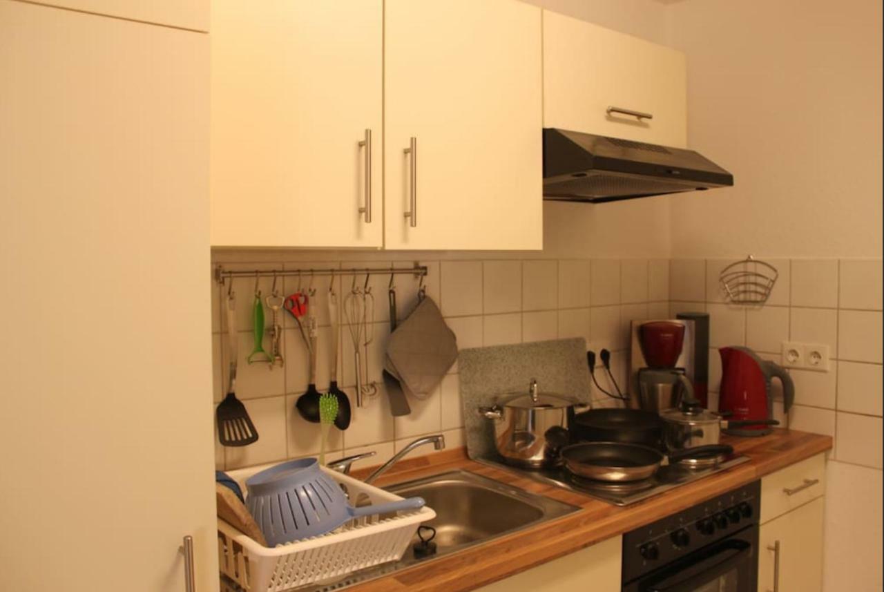 Familienfreundliche Unterkunft Am Puls Der Stadt Leipzig Exteriör bild